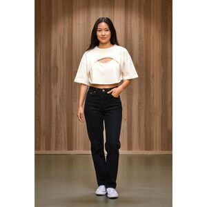 Bo+Tee NEW Cropped Bolero T Shirt XS